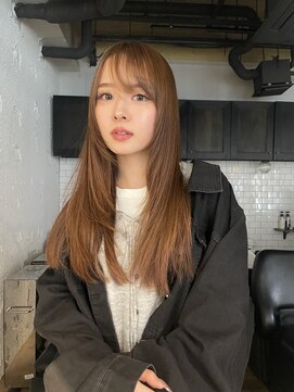 スタンド(STAND) レイヤーカット　オレンジベージュ