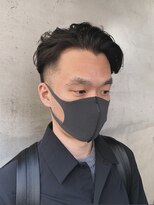イナフ(ENUFF) 多毛・直毛の方向け。パーマで作るサイドパートスタイル
