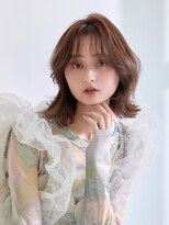 ラフィス ヘアー ウィム 倉敷白楽町店(La fith hair uim.)&nbsp;【La fith】ヘーゼルブラウンカラー×ふんわりくびれボブ
