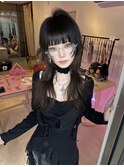 ハッシュカットシャギーウルフレイヤーカットロングウルフカット