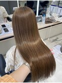 ブリーチなしで叶える透明感ベージュ