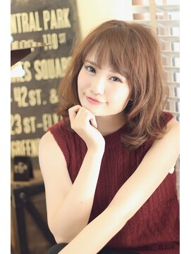 エム 綾瀬店(hair make e6+) 大きめカールでふわボブ♪