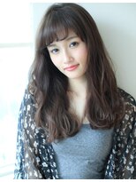 アフロート ディル(AFLOAT D'L)&nbsp;《AFLOAT D'L》 表参道 大人の愛され短めバングのロングスタイル