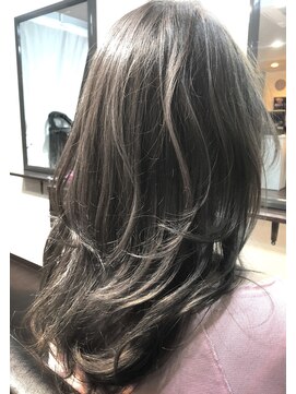 リンク ケアアンドデザイン(Link Care&Design) サロンワーク ハイライト入りアッシュグレー