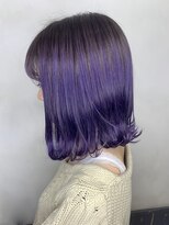 オースト ヘアー ステラ 新宿店(Aust hair Stella)&nbsp;ダブルブリーチ×ビビッドバイオレット【KJ】