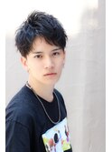 ハイソフトツーブロック 無造作ハーフアップショートレイヤー