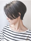 【モリオ原宿】黒髪ショートボブ前髪なしくびれショート