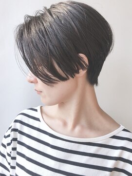 モリオフロムロンドン 原宿本店(morio from London) 【モリオ原宿】黒髪ショートボブ前髪なしくびれショート