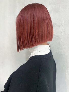 アルバム 渋谷パルコ(ALBUM) パツっとボブ_チェリーブラウンフェミニンロング_ba378291