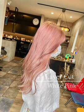 ハク(haku) ダブルカラー×レイヤーカット　髪質改善エステ