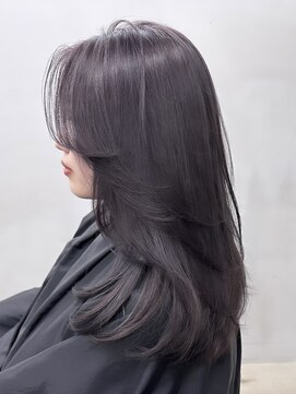 サイン 渋谷(SIGN) 【SIGN レイヤーカット】ラベンダーグレージュ