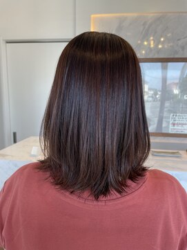 ソレカ(SORECA) 【SORECA/ソレカ】ミディアムスタイル × 縮毛矯正/髪質改善