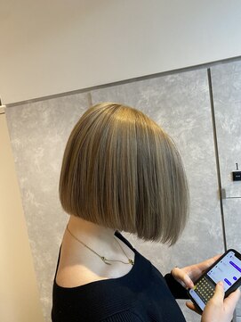 ガルボヘアー 名古屋栄店(garbo hair) #名古屋#栄#プルエクステ#ハイトーン#ボブ#デザインカラー