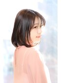 【Aere池袋】BOB×シースルーバング×サファリベージュ☆小林