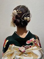 ウィスプ 赤羽店(wisp)&nbsp;上品で落ち着いたまとめ髪アレンジ シニヨン/お団子/和装#2