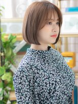 カバーヘア ブリス 戸田公園西口店(COVER HAIR bliss)&nbsp;暖色系カラー切りっぱなしミニボブh3戸田公園20代30代40代