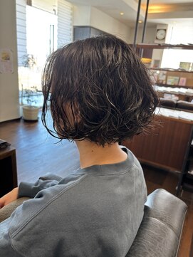 アンシャンテ(ENCHANT) ボブのパーマ