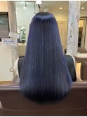 艶々ネイビーカラー