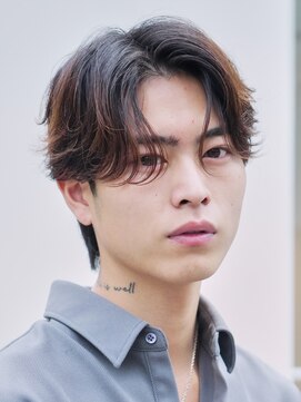 エリマ 横浜西口(elima) 横浜西口センターパートニュアンスパーマフェザーショート緩め