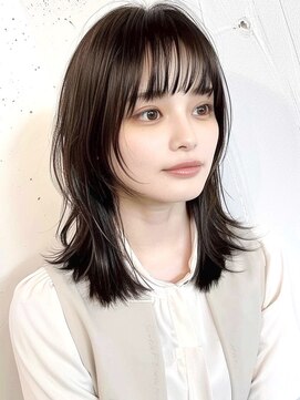 ブロウ ネックス ザ サロン 表参道(VLOW nex the salon) 【寺田hit style#17】愛されミディアムレイヤーvlow表参道 韓国