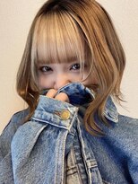 ロンドヴァリー 渋谷店(Lond vallee)&nbsp;前髪インナーカラーミルクティーベージュ！アンブレラカラー