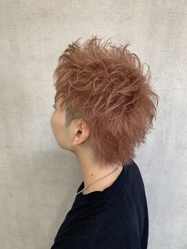 トリコ(ToricO) ピンクベージュ　ペールピンク　ダブルカラー　ウルフ