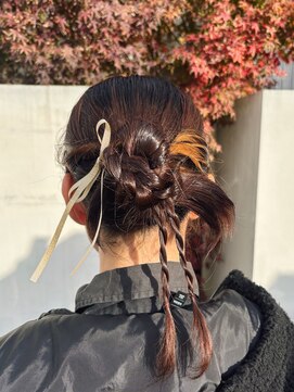 ▽インナーを生かしたカチモリヘア