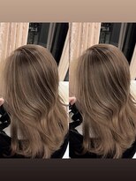 ライン(LYNE) 透明感ミルクティーブラウン/レイヤーカット