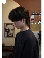 エディ(Edy)&nbsp;メンズウルフカットマッシュウルフニュアンスパーマ眉毛カット