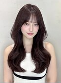 フェイスレイヤーウルフパーマゆるめパーマ韓国レイヤー内巻き☆