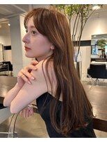 アビー 福岡天神(ABBEY)&nbsp;ロングヘアレイヤーカット前髪カット髪質改善トリートメント