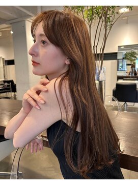 アビー 福岡天神(ABBEY) ロングヘアレイヤーカット前髪カット髪質改善トリートメント