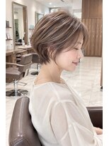 アッシュ 桜新町店(Ash)&nbsp;桜新町/レイヤーカット/ボブ/韓国ダブルカラー/白髪ぼかし