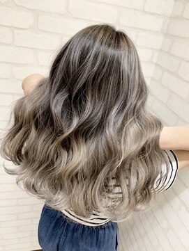 ミルクティー(Milk TEA) ハイトーングレージュ☆バレイヤージュ