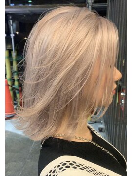 ウィルゴ(VIRGO) ホワイトブリーチ/ハイライトグラデーションカラー/ベビーピンク