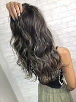 ヘアサロンM 新宿&nbsp;デザインカラー/厚めバング/ローライト/スリークボブ