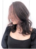 バングカラーホワイトピンク_くびれヘアビタミンカラー_ba293043