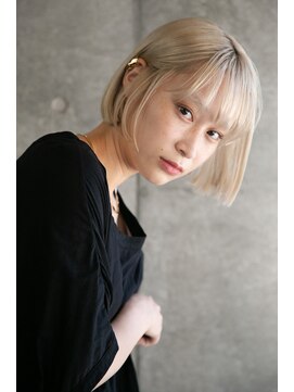 ヴェルダ 池袋店(verda) シックなボブとホワイトブロンド*fukuda