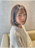大人可愛いセミディボブ
