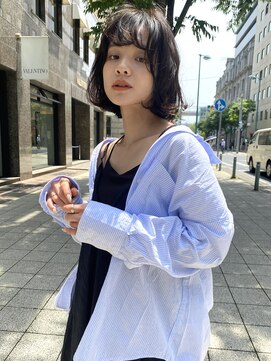 オーシャン(Ocean) ［OCEAN Hair&Life 水田成美］ほんのりシースルーバングボブ☆