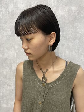 シールドヘアー 沖縄 新都心(C'LD Hair) 【 C’LD 】お客様スタイル_ワイドバングなまとまるショート