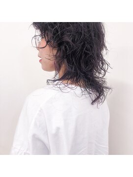 ガーランドウメダ(Garland umeda) ウルフパーマ×ハイライトパープル