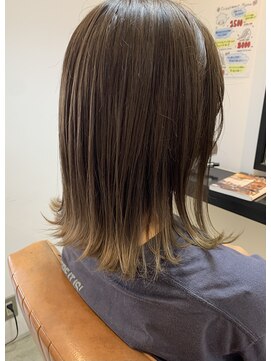 ピエスヘア(PIE'CE HAIR) 外ハネグラデーションカラー