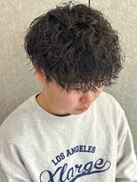 ニアウ 高崎店(Niau) 波巻きスパイラルパーマメンズパーマメンズマッシュツーブロ高崎