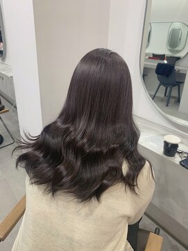 エマ 日吉(emma) 【emma小濱】透けて見える大人ラベンダーブラウン