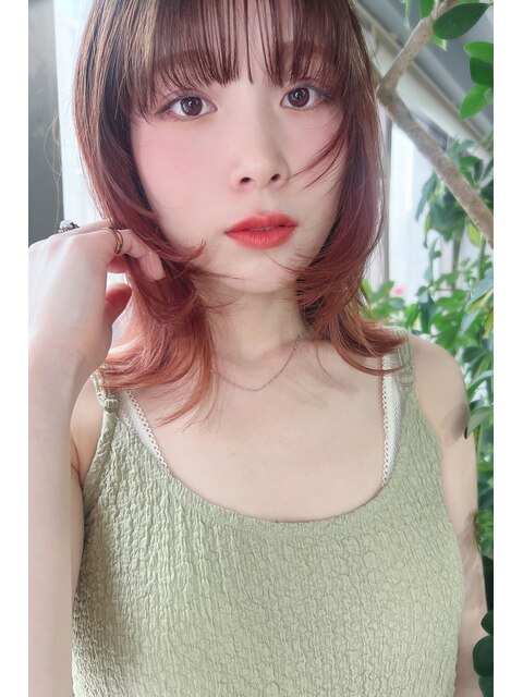 ★BERRYセミディシアーカラー姫カットカール韓国風小顔ヘア美髪