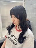 《韓国ヘア》ブルーブラックカラー