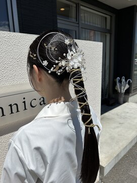 ヘアー テクニカ(hair Technica) ポニースタイル ヘアセット /岡山/十日市/大元/岡南