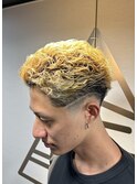 【宮城リョータ風！刈り上げパーマ】ブリーチメンズパーマ