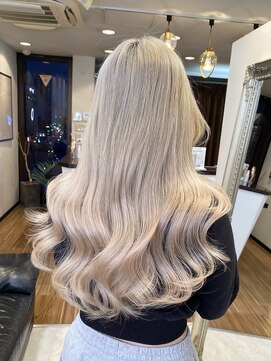 アンククロス 青山店(ANKH CROSS) 《韓国ヘア》エクステ有りのホワイトブロンド(天水悠斗)